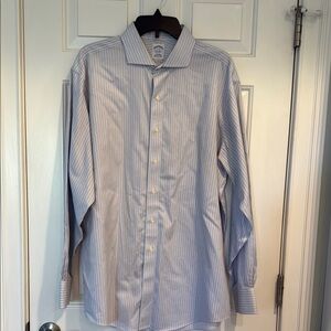 Men's Blue Striped Shirt Brooks Brothers